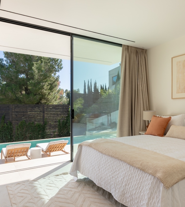 Resa Estates for sale Ibiza Vlla Aixa te koop sale lift sea views bedroom pool.jpg